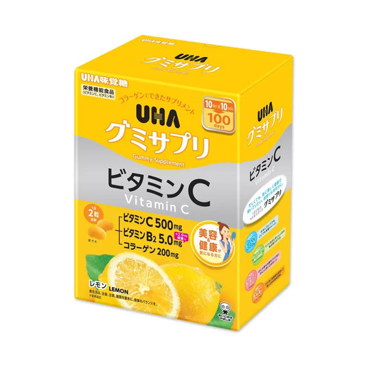味覺糖 UHA 營養補充軟糖 (維生素C+B2) - 100天份量